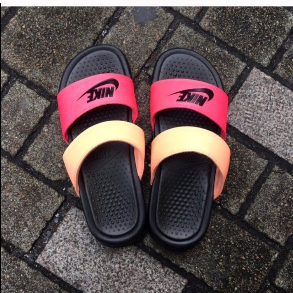 NWT Nike Benassi Duo Ultra Slide Sunset Glow RoseW - Picture 5 of 8